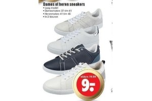 dames of heren sneakers