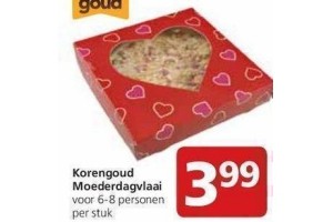 korengoud moederdagvlaai