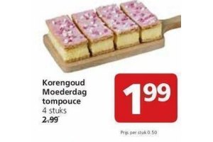 korengoud moederdag tompouce