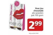 voor jou chocolade