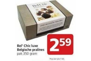 bel chic luxe belgische pralines