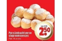 pure ambacht verse slagroomsoesjes