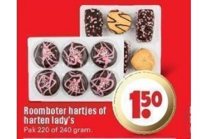 roomboter hartjes of harten lady s