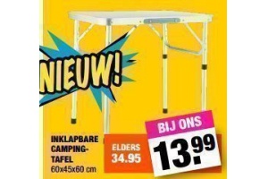 inklapbare campingtafel