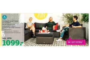 loungeset lecce 7 delig incl kussens