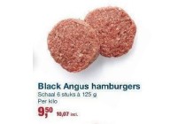 black angus hamburgers
