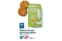 nature crops quinoaburgers