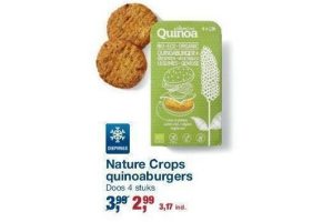 nature crops quinoaburgers