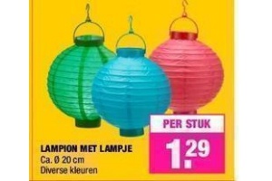 lampion met lampje