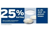 wand en plafondlampen