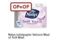 nalys toiletpapier velours maxi of soft maxi