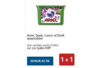 ariel dash lenor of dreft wasmiddel