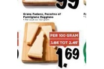 grana padano pecorino of parmigano reggiano