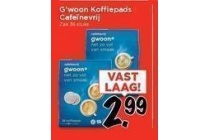 g woon koffiepads caffeinevrij