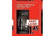 g woon koffiecups espresso nero