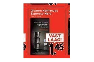 g woon koffiecups espresso nero