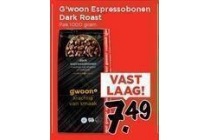 g woon espressobonen dark roast