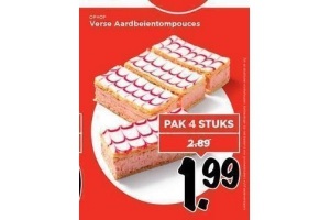 verse aardbeientompouces