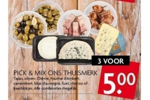 pick en mix ons thuismerk