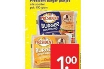 president burger plakjes