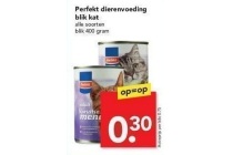 perefkt dierenvoeding blik kat
