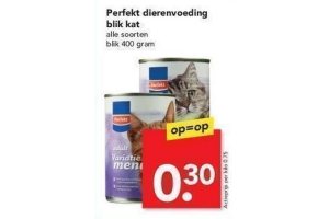 perefkt dierenvoeding blik kat