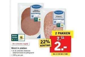 zwagermans worst in plakken