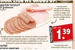 gegrilde hampunt of grillworst