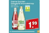 gronne gaarden biologische limonadesiroop