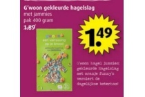 g woon gekleurde hagelslag