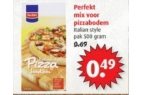 perfekt mix voor pizzabodem