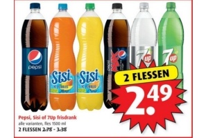 pepsi sisi of 7up frisdrank