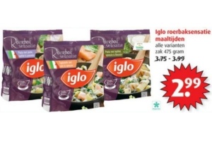 iglo roerbaksensatie maaltijden
