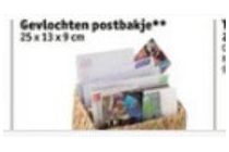 gevlochten postbakje nu eur2 99 per stuk