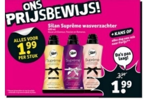 silan supreme wasverzachter nu voor eur1 99 per stuk