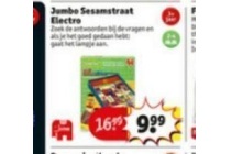 jumbo sesamstraat electro nu eur9 99 per stuk