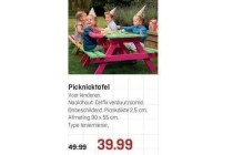 picknicktafel voor kinderen