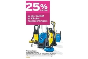 gamma en kaercher hogedrukreinigers