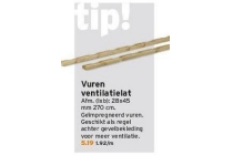 vuren ventilatielat