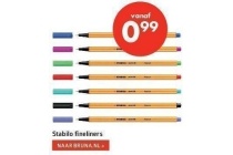 stabilo fineliners