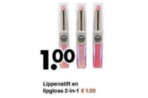 lippenstift en lipgloss 2 in 1