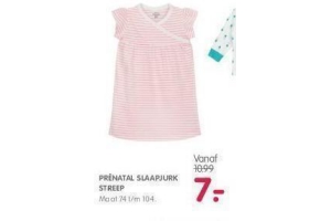 prenatal slaapjurk streep