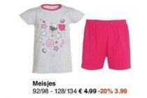 meisjes pyjama