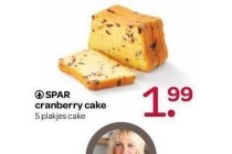 spar cranberry cake