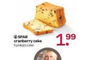 spar cranberry cake