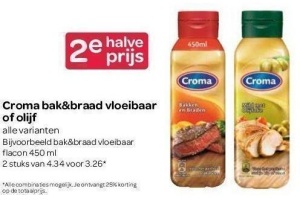 croma bak en braad vloeibaar of olijf