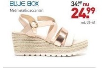 blue box sandalen