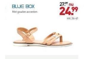 sandalen blue box