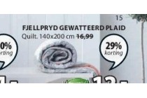 fjellpryd gewatteerd plaid