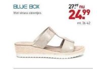 blue box met strass steentjes